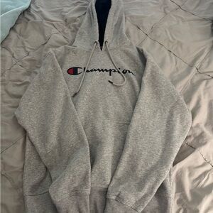 Champion Heather Gray Pullover Hoodie